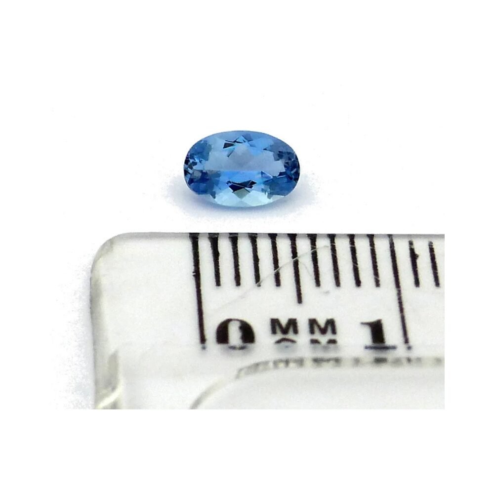 Aquamarin 0.38 ct Blau Oval (3) Aquamarin 0.38 Karat Blau Oval – Santa Maria, brillant & zertifiziert von Gem-A