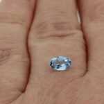 Aquamarine 0.40 ct Blue Oval – Faceted, pure & certified by Gem-A – Sapphire & Emerald Aquamarin 0.40 ct Blau Oval – Facettiert, rein & zertifiziert von Gem-A