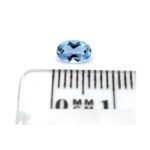 Aquamarine 0.40 ct Blue Oval – Faceted, pure & certified by Gem-A – Sapphire & Emerald Aquamarin 0.40 ct Blau Oval – Facettiert, rein & zertifiziert von Gem-A