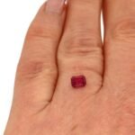 Rubin 0.62 ct Rot Rechteck geschliffen – Transparent mit Zertifikat von Gem-A