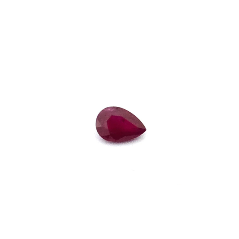 Rubin 0.70 ct Rot Birne
