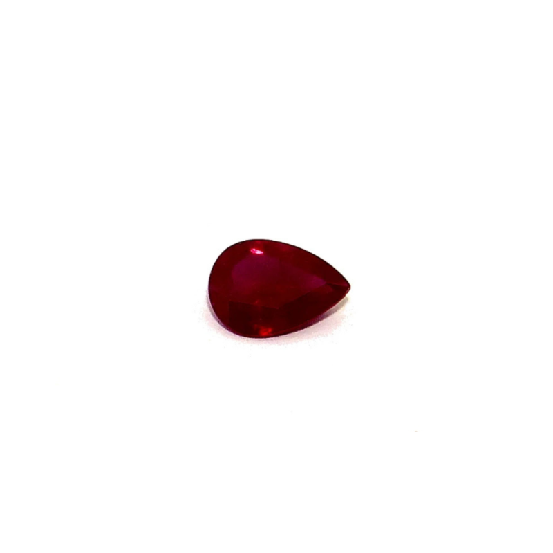 Rubin 0.78 ct Rot Birne