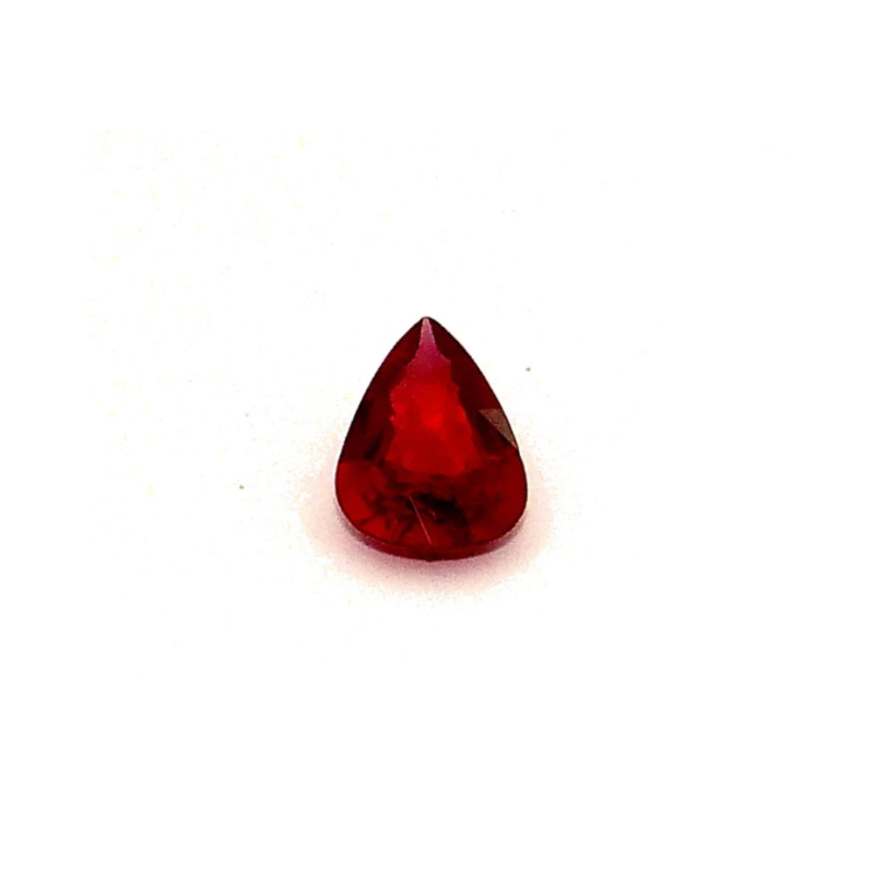 Rubin 1.01 ct Rot Tropfen