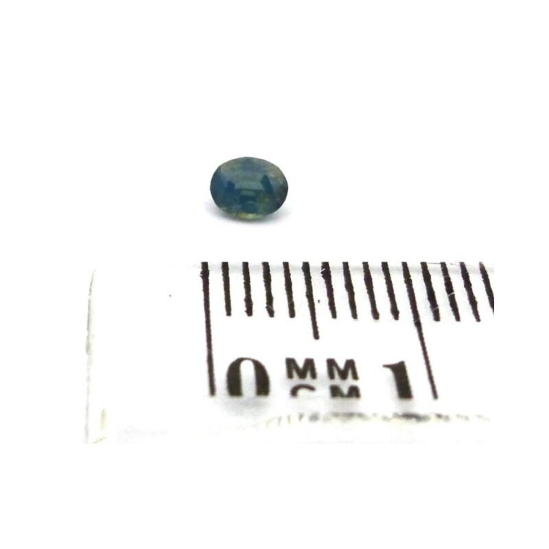 Saphir 0.25 ct Blaugrün Oval – Naturstein aus Frankreich mit wunderschöner Klarheit