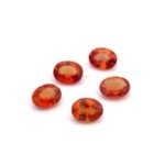 Saphir 0.25 ct Orange-Rot Oval