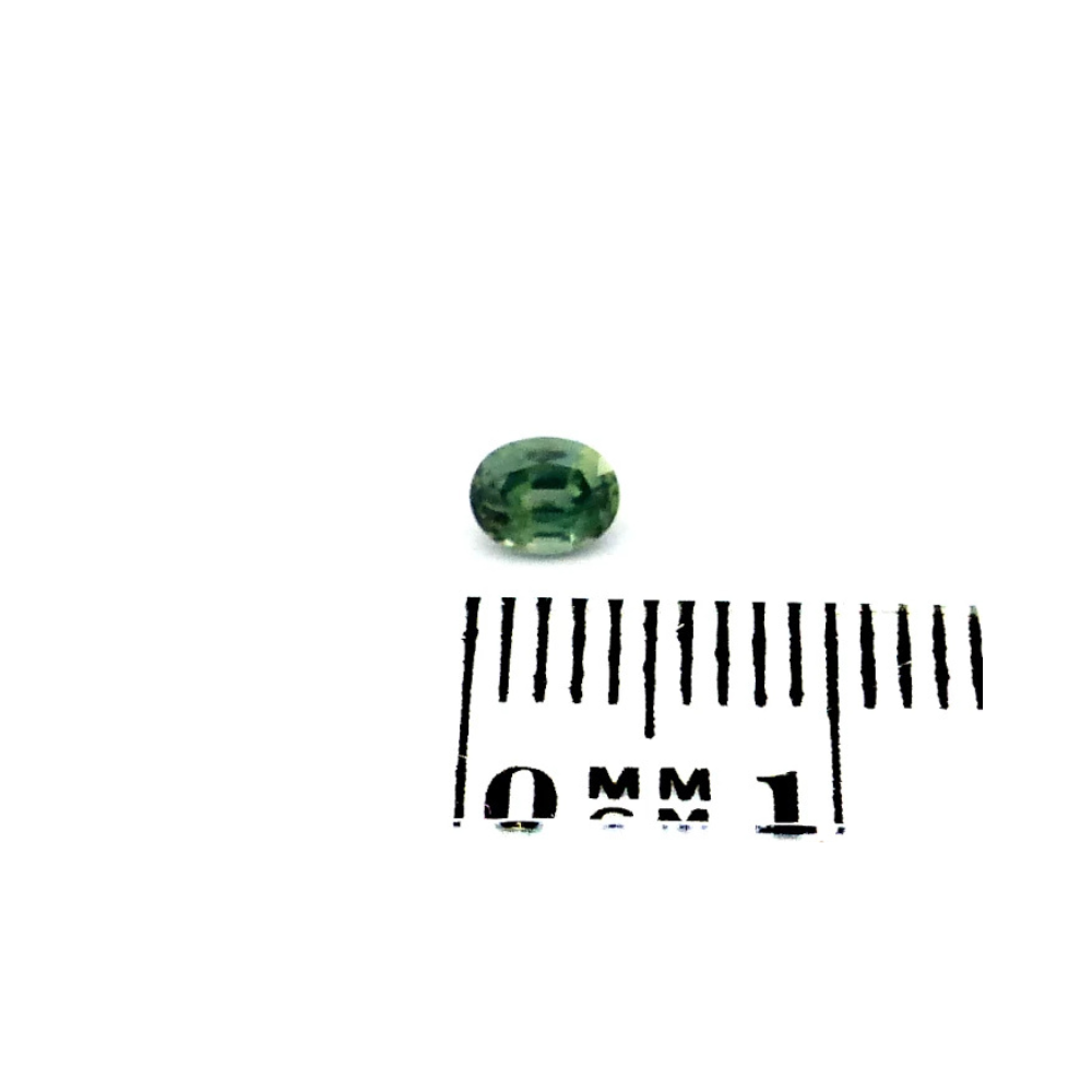 Saphir 0.30 ct Blaugrün Oval – Unbehandelter Edelstein aus Frankreich (1) Saphir 0.30 Karat Blaugrün Oval – Unbehandelter Edelstein aus Frankreich