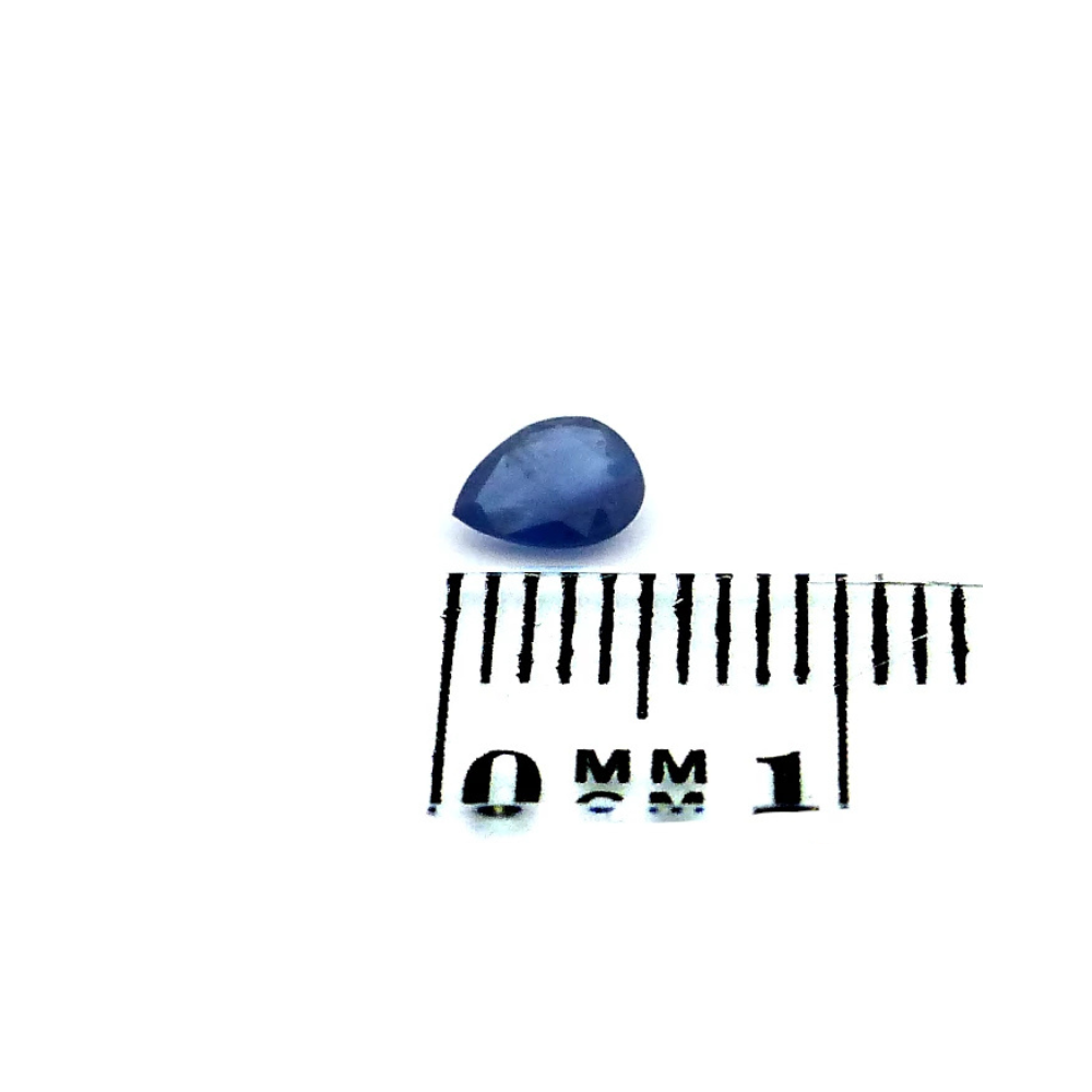 Saphir 0.34 ct blau pear kaufen (1) Saphir 0.34 Karat blau Birne kaufen – Natürlicher Edelstein mit Zertifikat