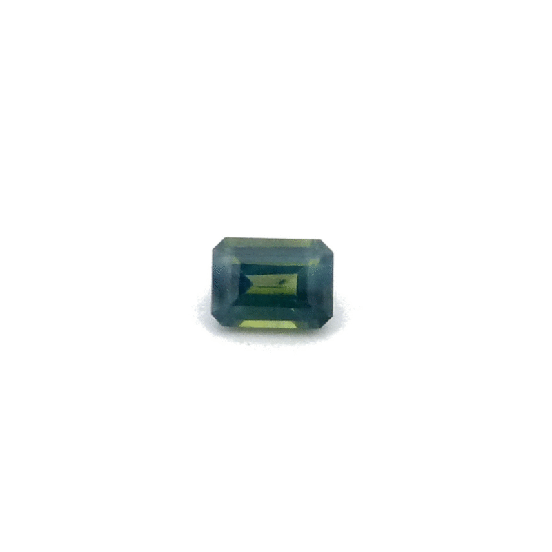 Saphir 0.35 ct Blaugrün Rechteck