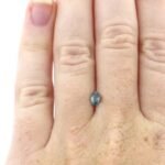 Saphir 0.42 ct Hellblau Oval mit hoher Klarheit aus Frankreich