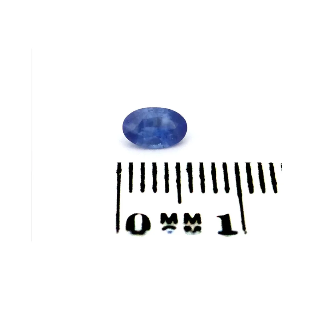 Saphir 0.43 Karat Oval Blau 1 Saphir 0.43 Karat Oval Blau – Ovaler Naturstein 6x4 mm