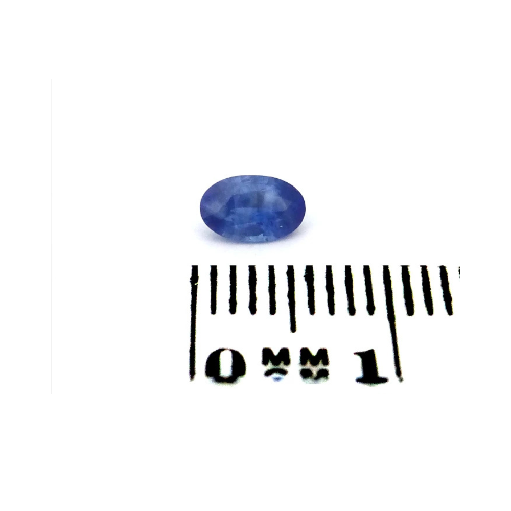 Saphir 0.43 ct Blau kaufen – Ovaler Naturstein 6x4 mm (1) Saphir 0.43 Karat Blau kaufen – Ovaler Naturstein 6x4 mm