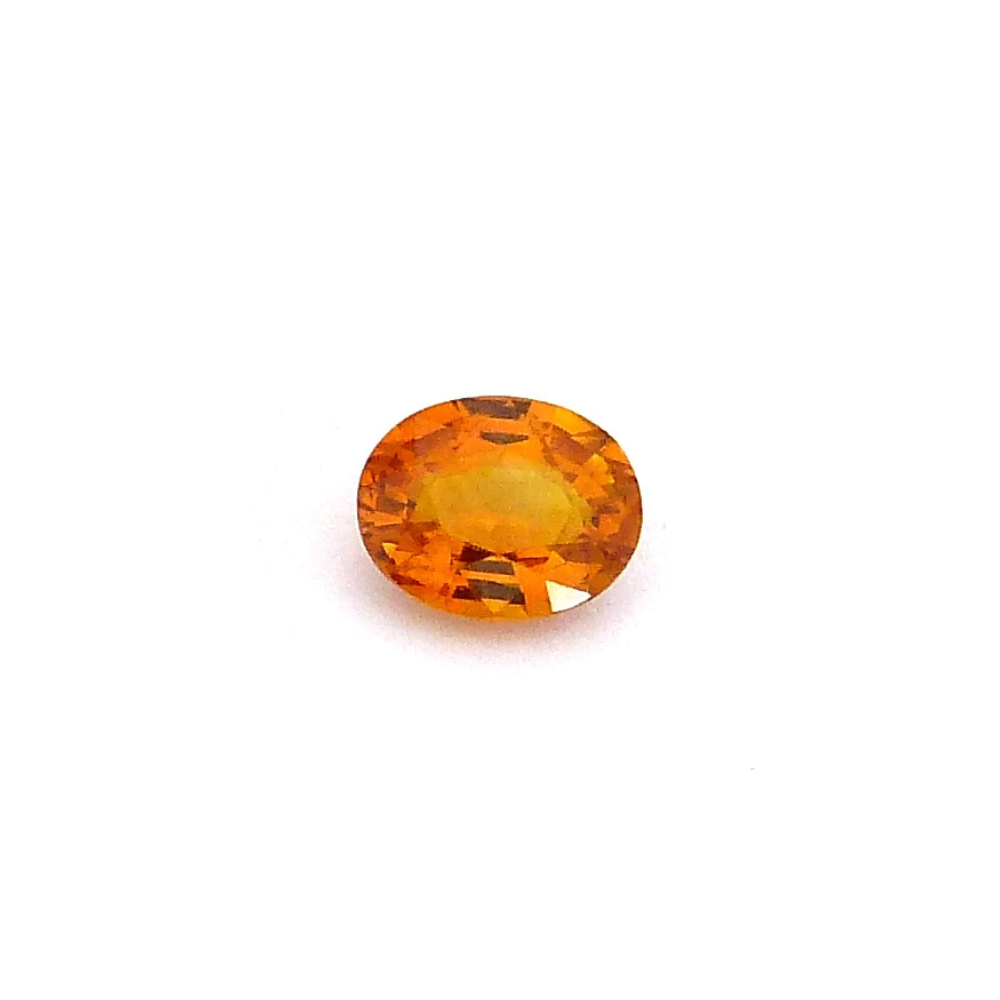 Saphir 0.46 Karat Orange Oval Saphir 0.46 Karat Orange Oval