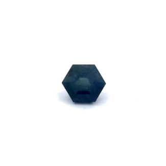 Saphir 0.59 ct Blaugrün Hexagon