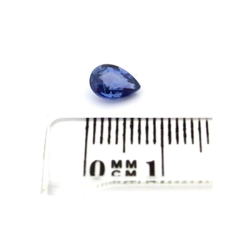 Saphir 0.87 ct blau birne kaufen – Seltene Qualität aus Ceylon