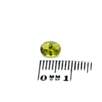 Saphir 0.93 Karat Gelbgrün Oval – Unbehandelter Naturstein aus Madagaskar mit Zertifikat