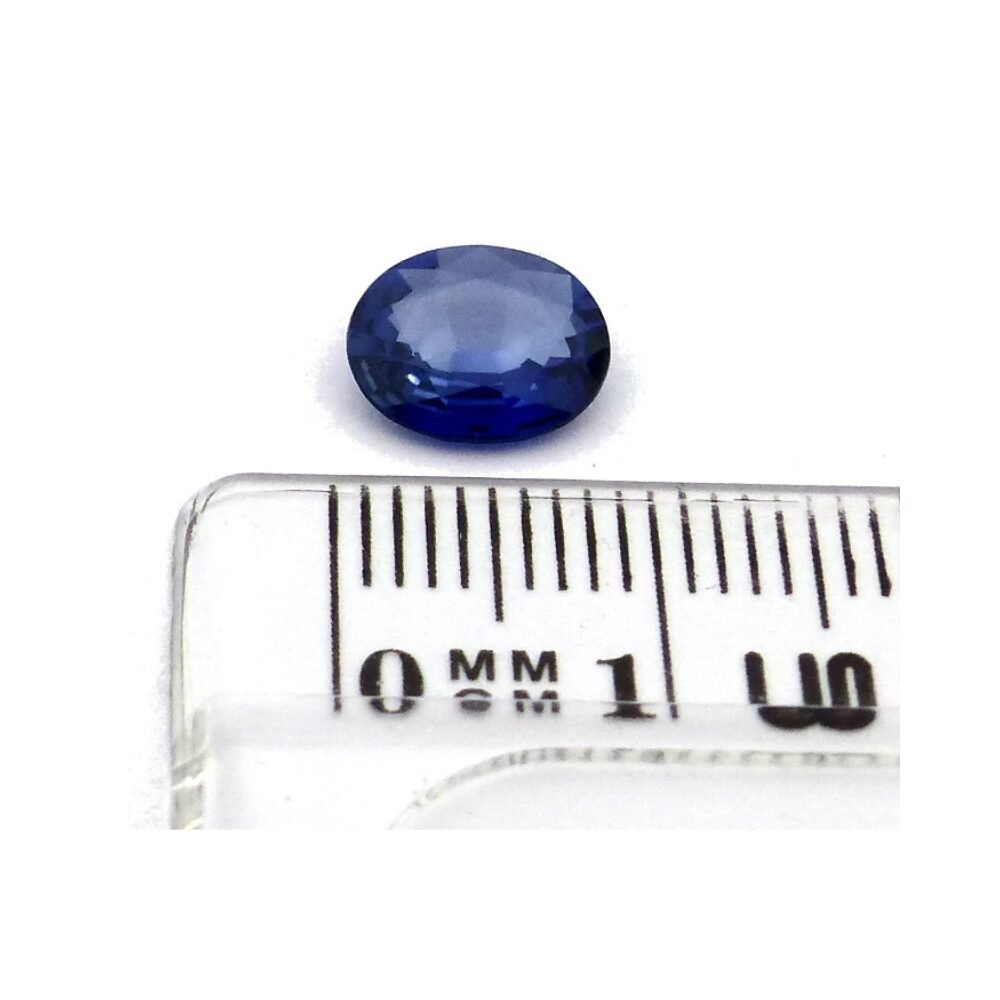 Saphir 1.39 ct Oval Mitternachtsblau (1) Saphir 1.39 Karat Oval Mitternachtsblau – Edler natürlicher Stein mit Tiefe