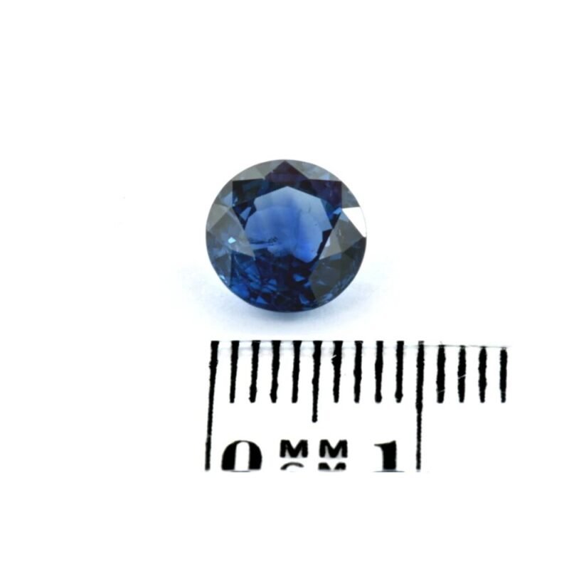 Saphir 2.23 ct Blau Rund – Intensivblauer Edelstein aus Kambodscha mit Zertifikat