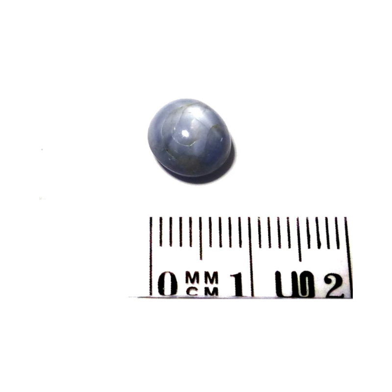 Saphir 4.44 ct Stern Oval Blaugrau – Seltene natürliche Schönheit mit Asterismus