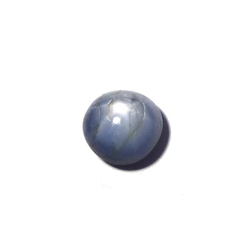 Saphir 4.44 ct Stern Oval Blaugrau
