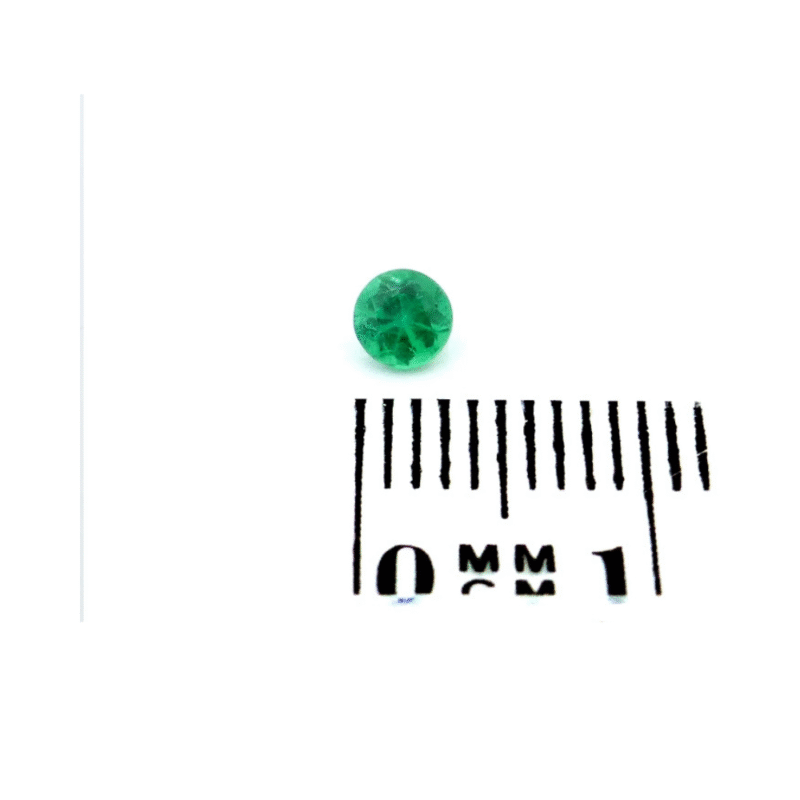 Smaragd 0.18 ct rund kaufen – Natürlicher runder Edelstein aus Brasilien