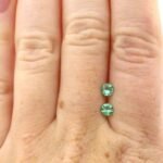 Smaragd 0.41 ct Paar – Feine, runde Smaragde für Ohrringe (3.99 mm & 3.86 mm)