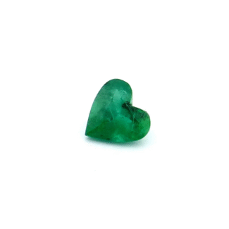 Smaragd 0.86 ct Herzform Intensivgrün