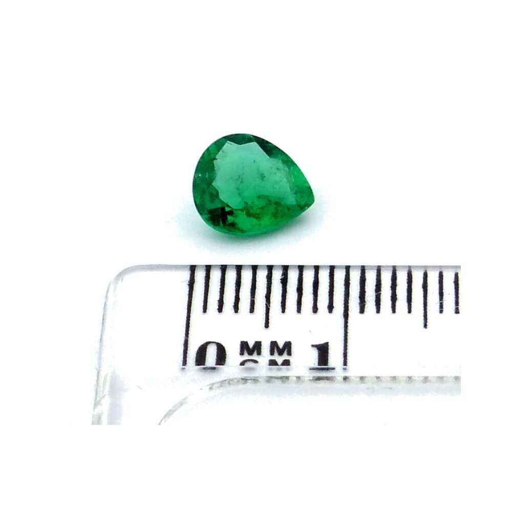 Smaragd Birnenschliff 1.14 ct kaufen – Natürlicher Edelstein Brasilien grün (1) Smaragd Birnenschliff 1.14 Karat kaufen – Natürlicher Edelstein aus Brasilien mit Zertifikat