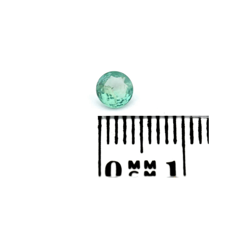 Smaragd Rundschliff 0.26 ct kaufen – Natürlicher Edelstein in Hellgrün mit Zertifikat
