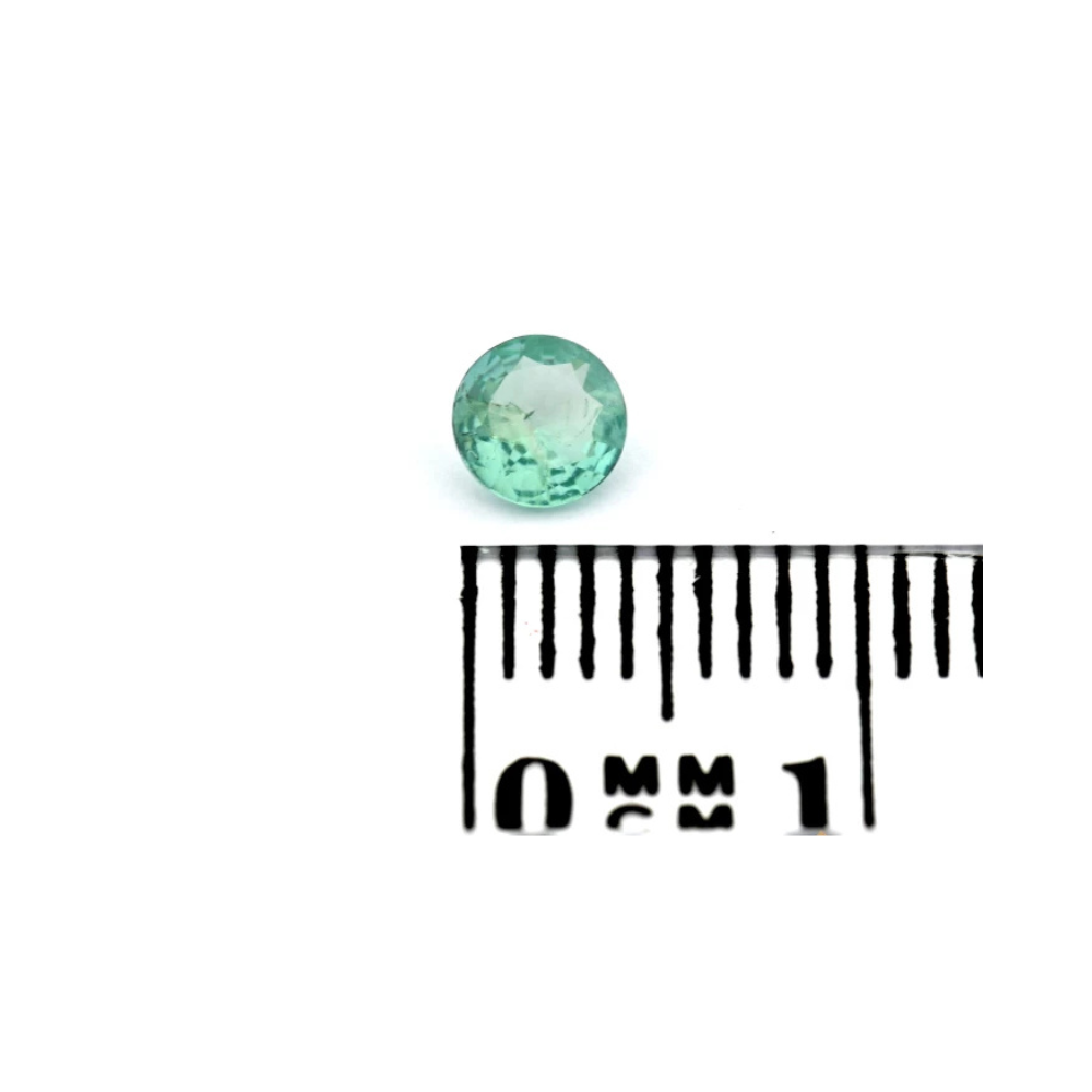 Smaragd Rundschliff 0.26 ct kaufen – Hellgrüner runder Edelstein Smaragd Rundschliff 0.26 Karat kaufen – Natürlicher Edelstein in Hellgrün mit Zertifikat