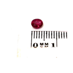 Rubin 0.42 ct Rot Oval – Transparent mit Himbeerrot & Zertifikat