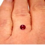Rubin 0.42 ct Rot Oval – Transparent mit Himbeerrot & Zertifikat