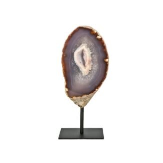 Agate Skulptur auf Stand Balance Naturstein Brasilien