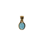 Anhänger mit Larimar Oval Blau – Gold Filled Schmuck – Saphir & Smaragd Anhänger mit Larimar Oval Blau – Gold Filled Schmuck