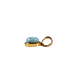 Anhänger mit Larimar Oval Blau – Gold Filled Schmuck – Saphir & Smaragd Anhänger mit Larimar Oval Blau – Gold Filled Schmuck