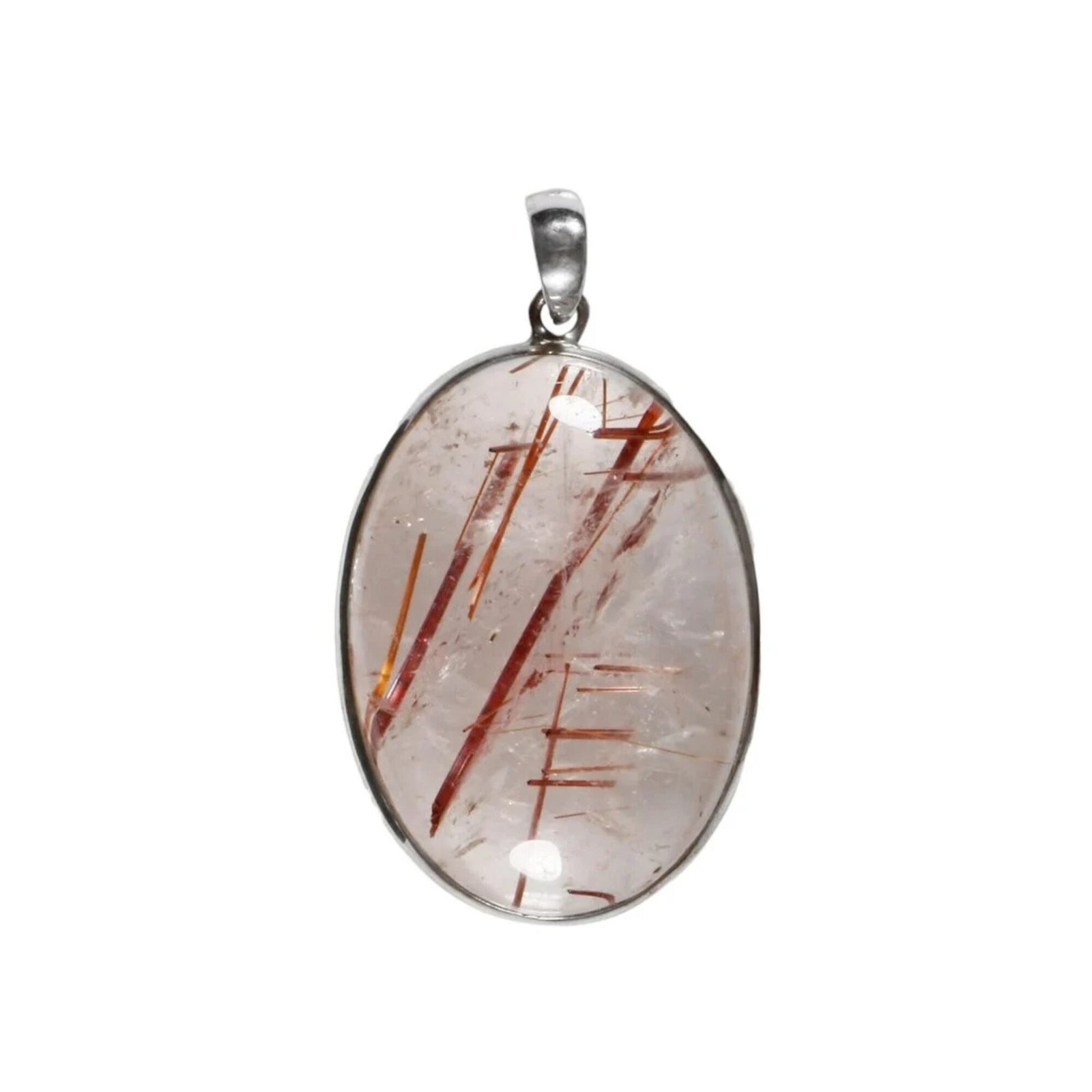 20002000 - 2025-10-27T025307.100 Anhänger mit Rutilquarz Oval Kupferfarben – Handgefertigt aus 925 Silber