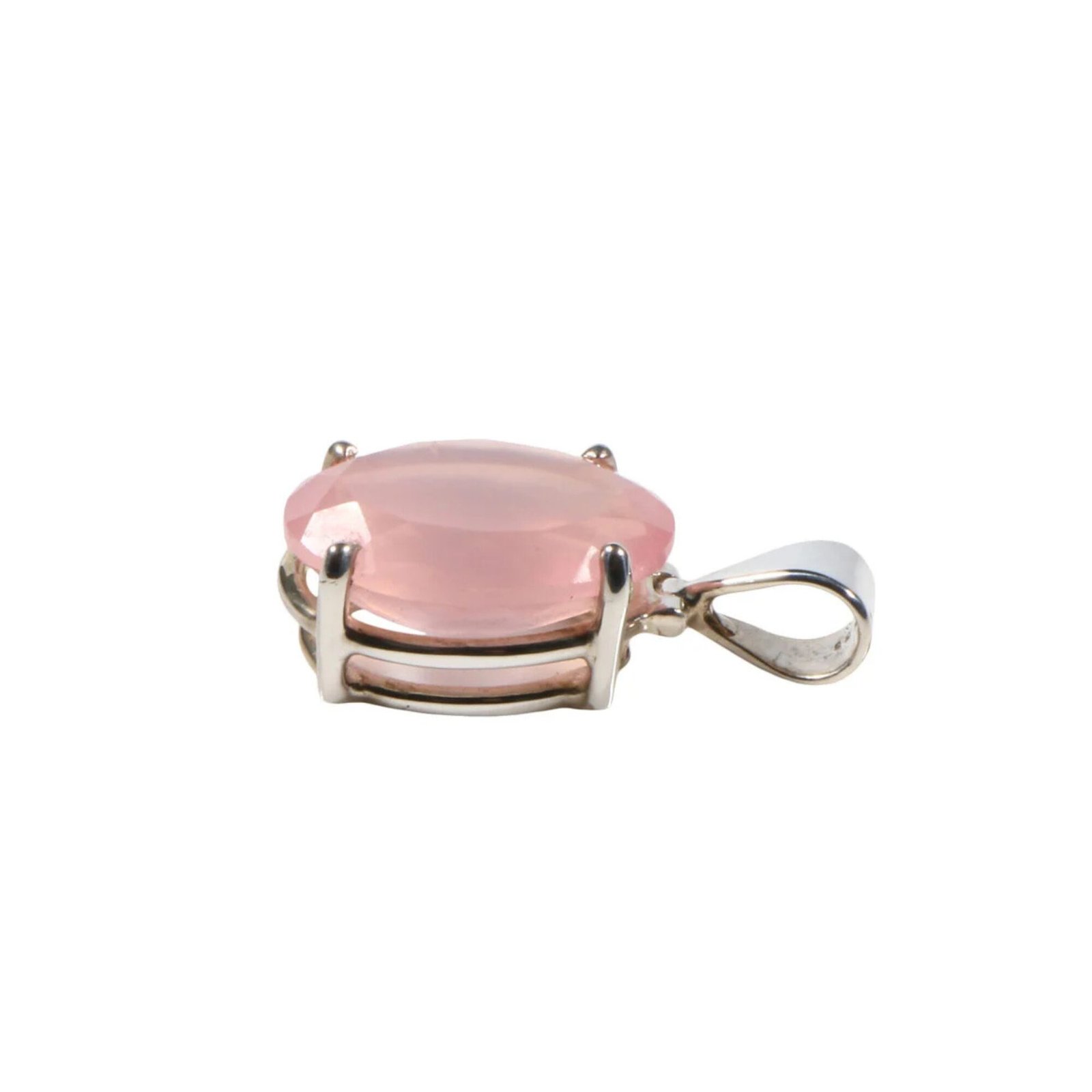 20002000 - 2025-10-27T033606.601 Anhänger mit Rosenquarz Oval Rosa – Handgefertigt in 925 Silber