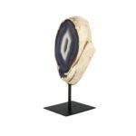 Achat auf Stand 19 x 13 x 6 cm – Naturstein aus Brasilien – Saphir & Smaragd Achat auf Stand 19 x 13 x 6 cm – Naturstein aus Brasilien