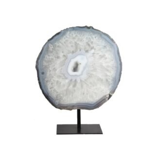 Achat auf Stand 19 x 18 x 7.5 cm – Naturstein aus Brasilien