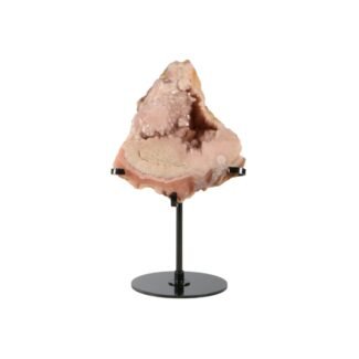 Amethyst Rosa auf Ständer 11 x 10.5 x 4 cm Naturstein