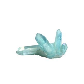 Heilstein Aqua Aura Cluster Balance 7.6 × 3.8 × 3.6 cm schillernd blau