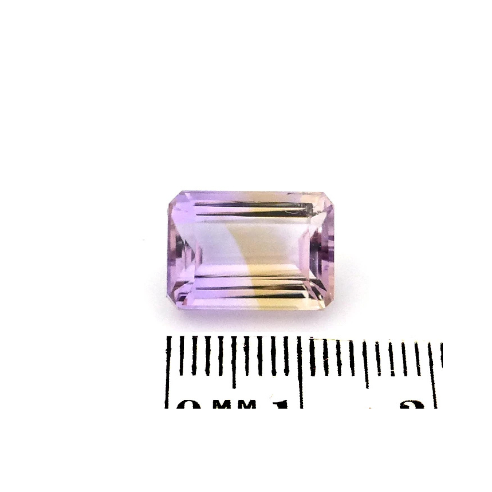 Ametrin 7.29 Karat Gelb Violett Rechteck