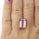 Ametrin 7.29 Karat Gelb Violett Rechteck