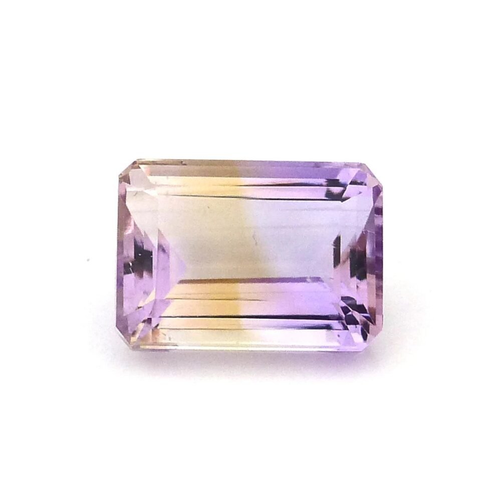 Ametrin 7.29 Karat Gelb Violett Rechteck