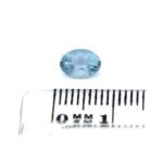 Aquamarin 0.65 Karat Oval – Santa Maria Blau mit Zertifikat – Saphir & Smaragd Aquamarin 0.65 Karat Oval – Santa Maria Blau mit Zertifikat