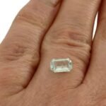 Aquamarin 0.67 Karat Rechteck Blau – natürlicher Edelstein mit Facettenschliff – Saphir & Smaragd Aquamarin 0.67 Karat Rechteck Blau – natürlicher Edelstein mit Facettenschliff