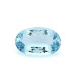 Aquamarin 10.34 Karat Oval Blau – zertifizierter Edelstein im Facettenschliff – Saphir & Smaragd Aquamarin 10.34 Karat Oval Blau