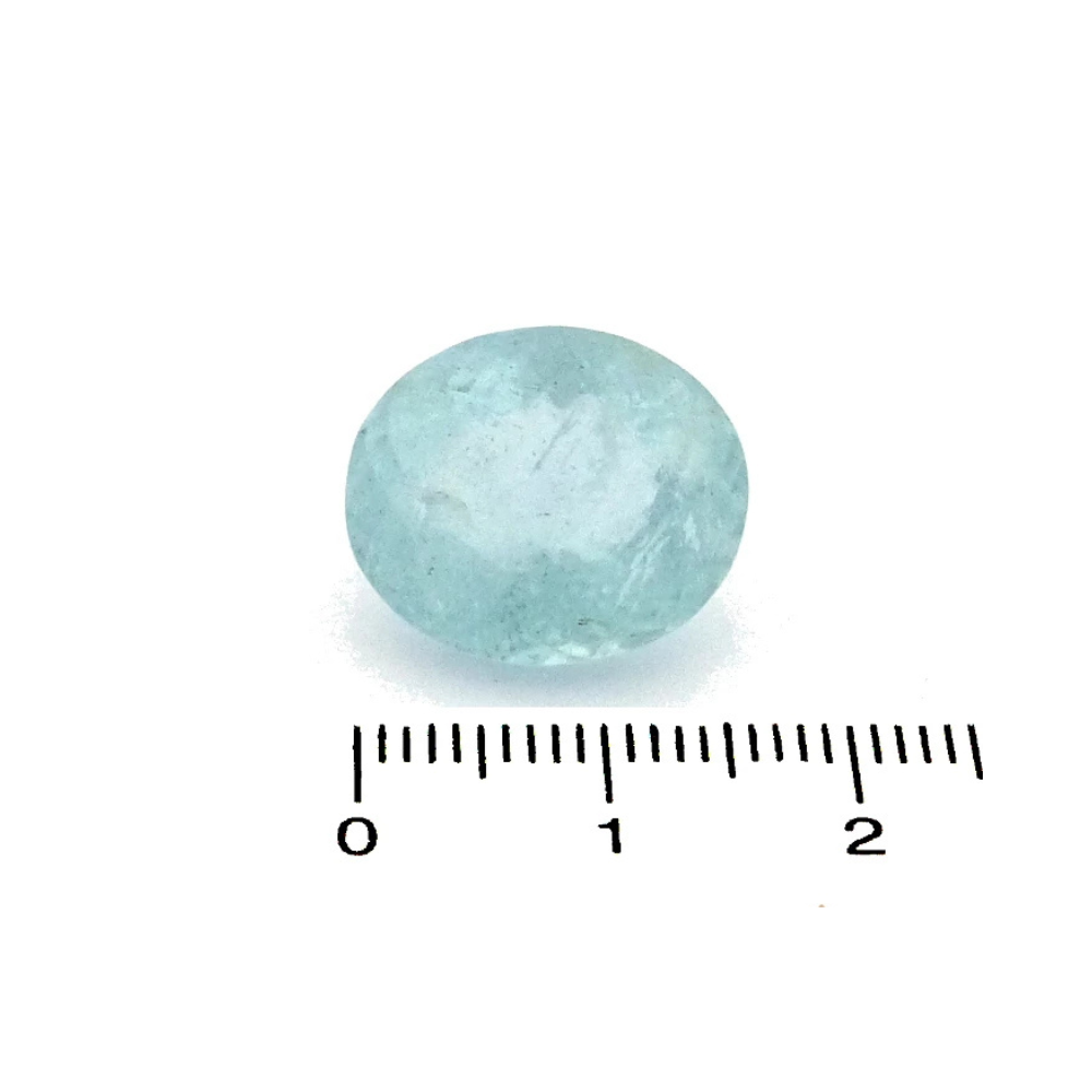 Aquamarin 14.37 ct Oval Blau (1) Aquamarin 14.37 Karat Oval Blau – natürlicher Edelstein mit Zertifikat