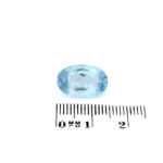 Aquamarin 5.98 Karat Oval – Hellblau, facettiert mit Zertifikat
