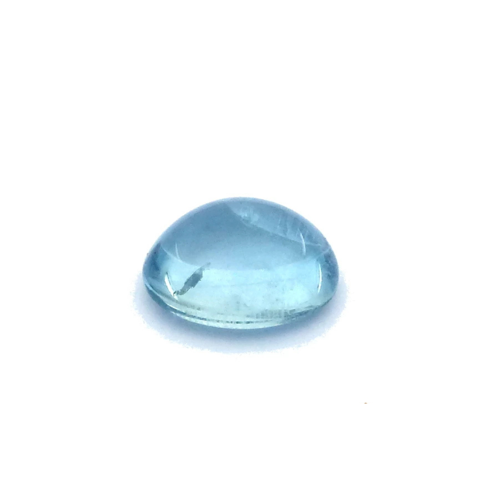 Aquamarin 8.55 Karat Cabochon Blau Aquamarin 8.55 Karat Cabochon Blau