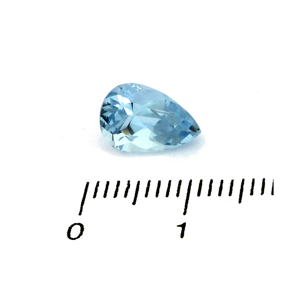 Aquamarin Blau Tropfen 1.87 ct (2) Aquamarin Blau Tropfen 1.87 Karat – 10×7 mm facettiert mit Zertifikat